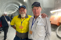 Cross River Rail's Merle tunnel welcomes walking tour group before track is laid