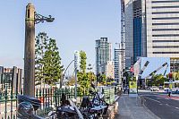 What are the old concrete chimneys around Brisbane's CBD?