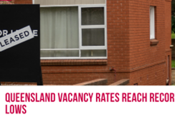 Queensland Vacancy rates reach record lows Media Release