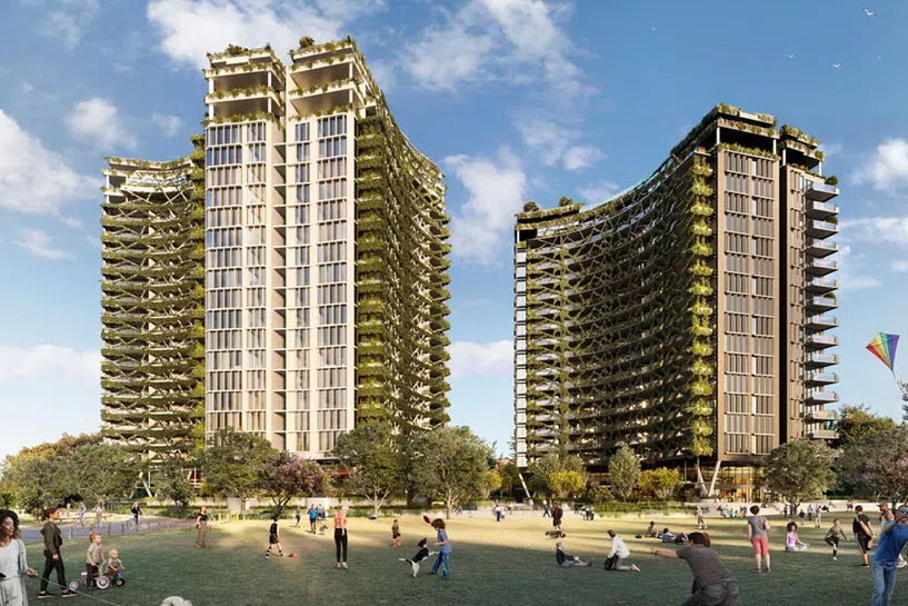 Brisbane tower duo to feature ‘landscaped exoskeleton’